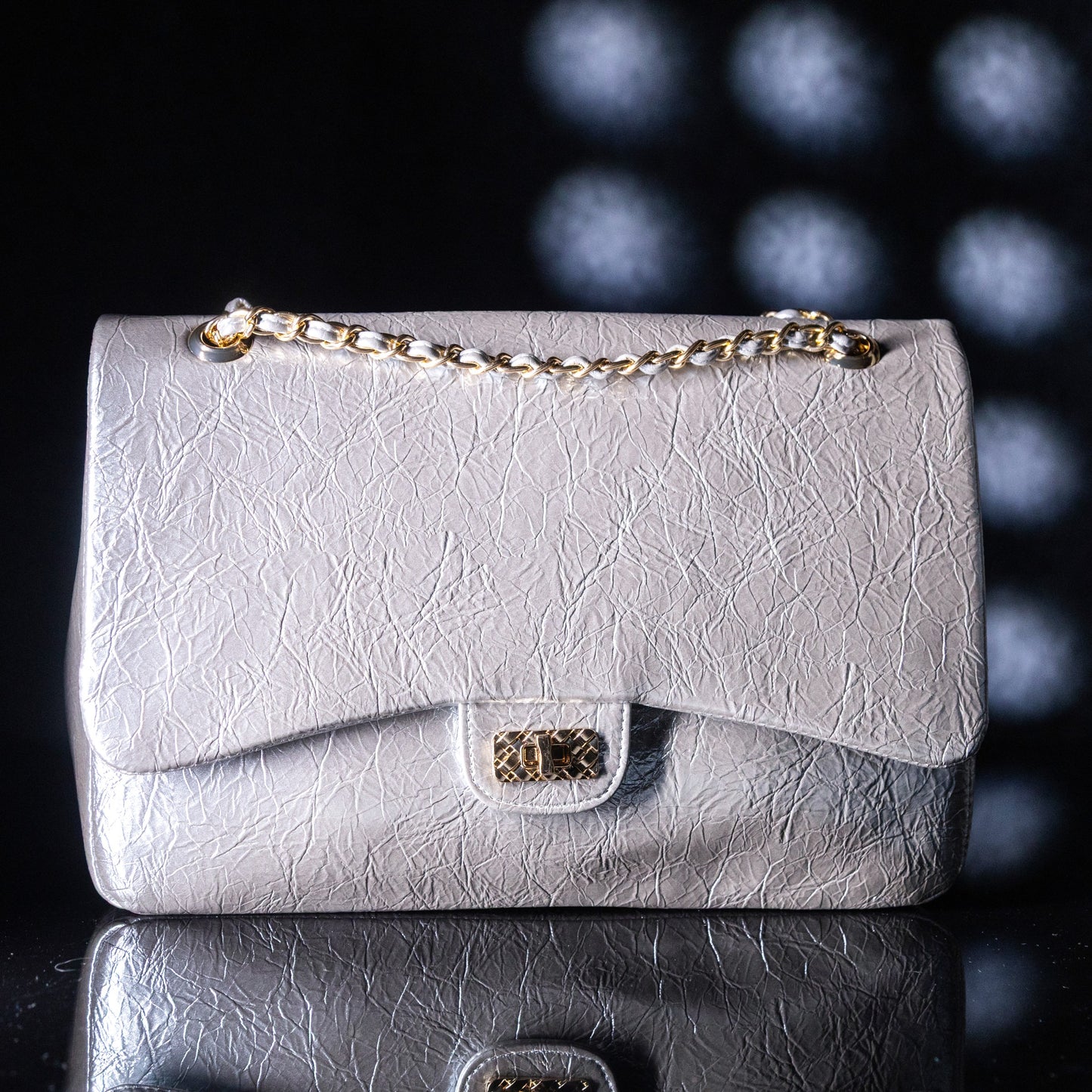 Frosted Grace: White Handbag – Elegant Jewelry for Pageants and Events