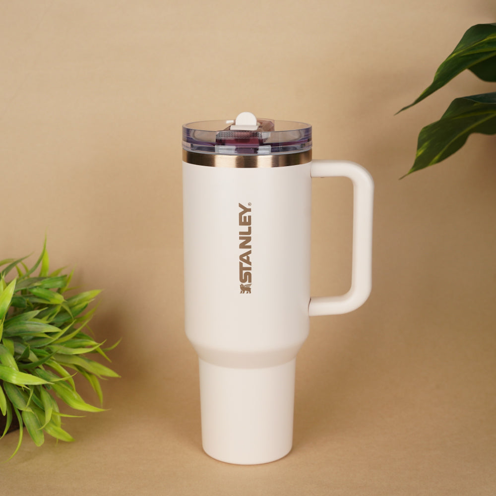 Stanley White Color Tumbler – Elegant Jewelry for Pageants and Events