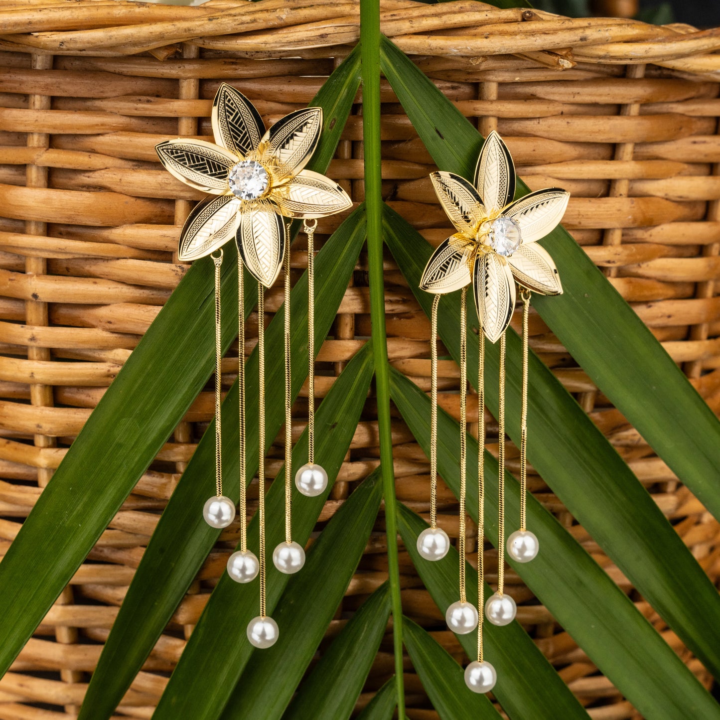 Pearl Drop Garden Earrings – Elegant Jewelry for Pageants and Events