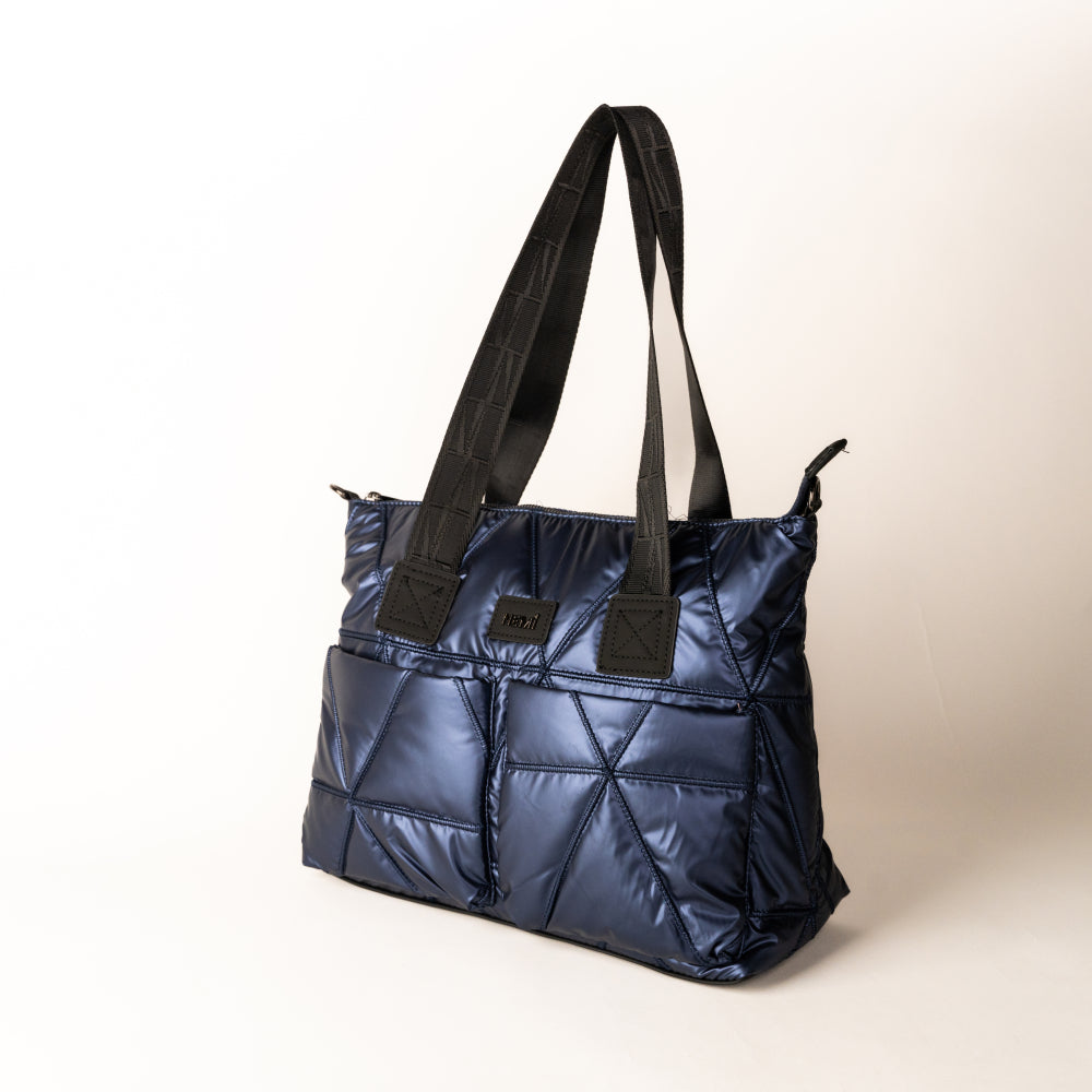 Blue Tote Bag – Spacious & Trendy – Elegant Jewelry for Pageants and Events