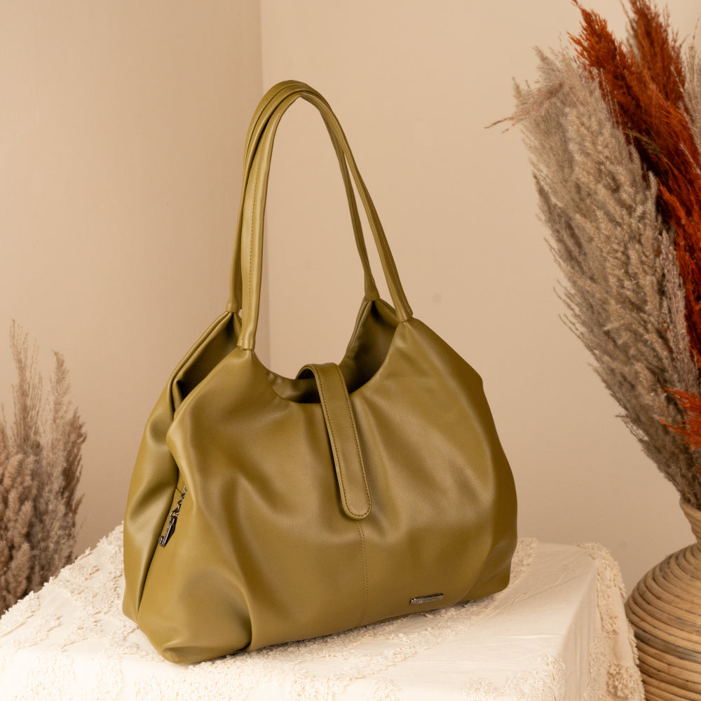 Khaki Handbag – Neutral & Versatile – Elegant Jewelry for Pageants and Events