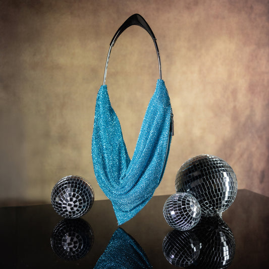 Blue Jazz Partyware Bag – Vibrant & Fun – Elegant Jewelry for Pageants and Events