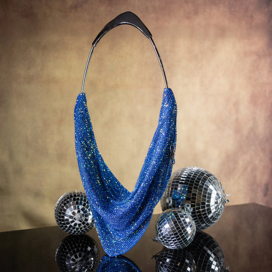 Dark Blue Jazz Partyware Bag – Bold & Glamorous – Elegant Jewelry for Pageants and Events