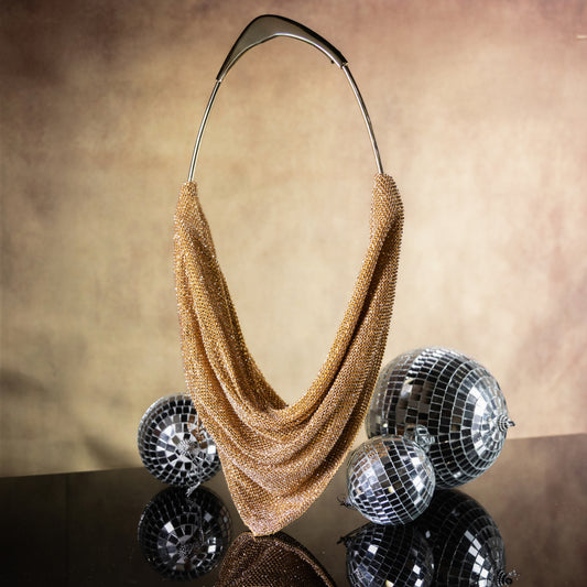Golden Jazz Partyware Bag – Bold & Glamorous – Elegant Jewelry for Pageants and Events
