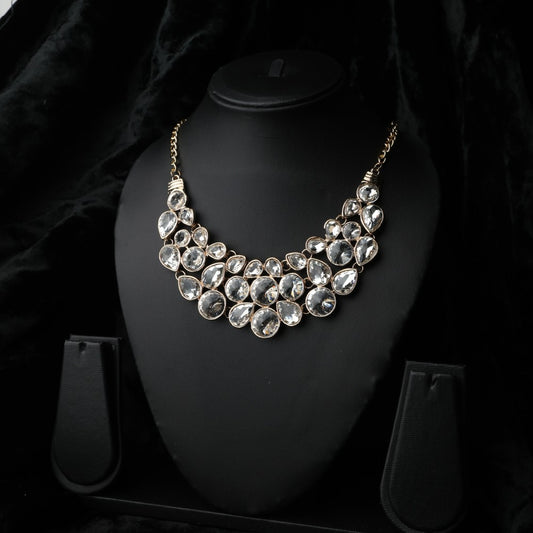 Classic Crystal Drop Necklace – Elegant Jewelry for Pageants and Events