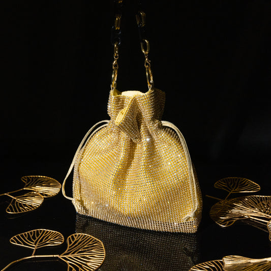 Tote Gold Bag - Earthy & Spacious - Elegant Jewelry for Pageants and Events
