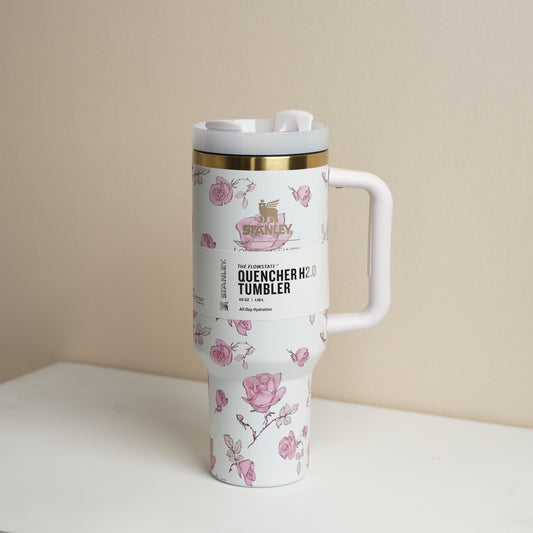 Stanley Rose Design Tumbler – Elegant Jewelry for Pageants and Events