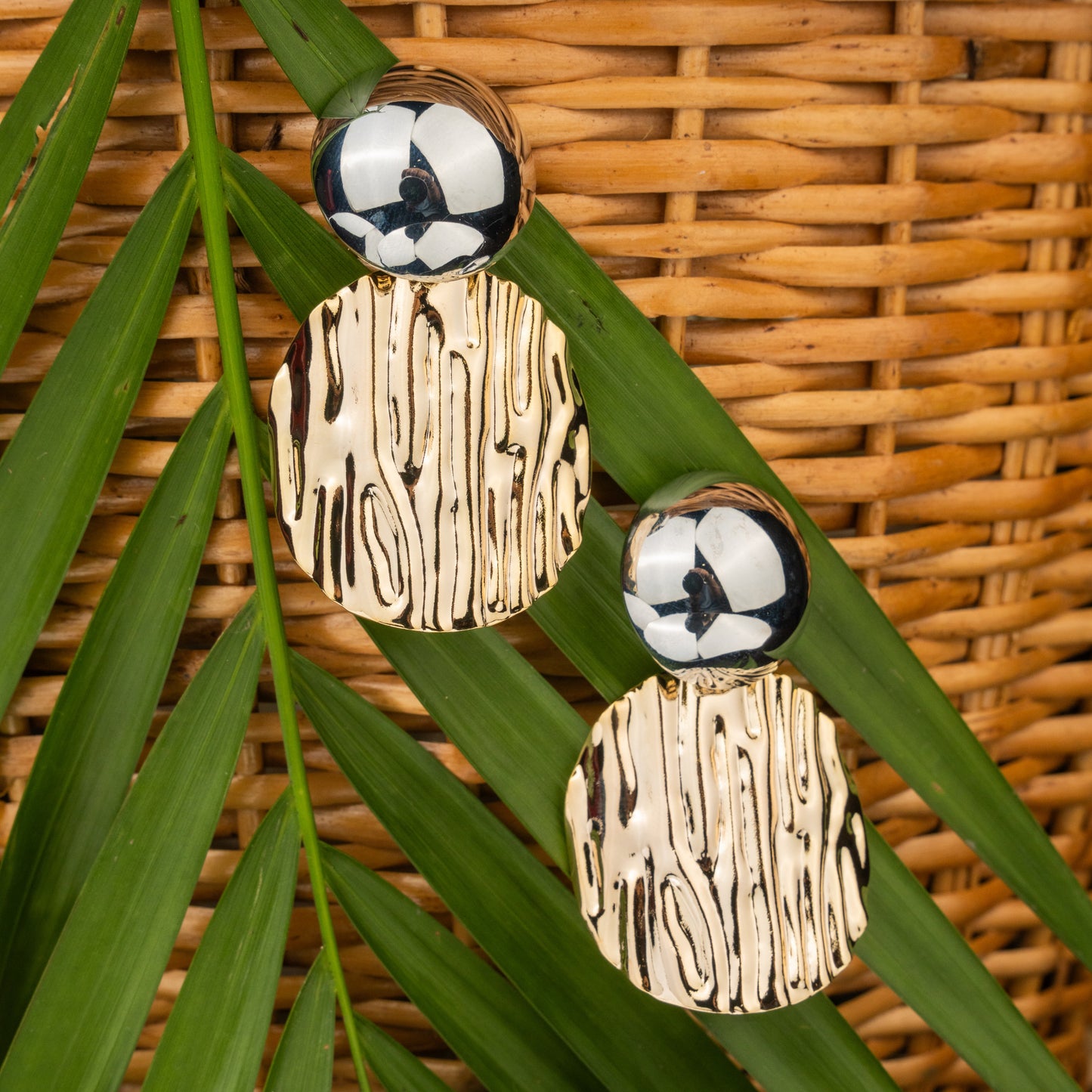 Gilded Glow Toned Earrings – Elegant Jewelry for Pageants and Events