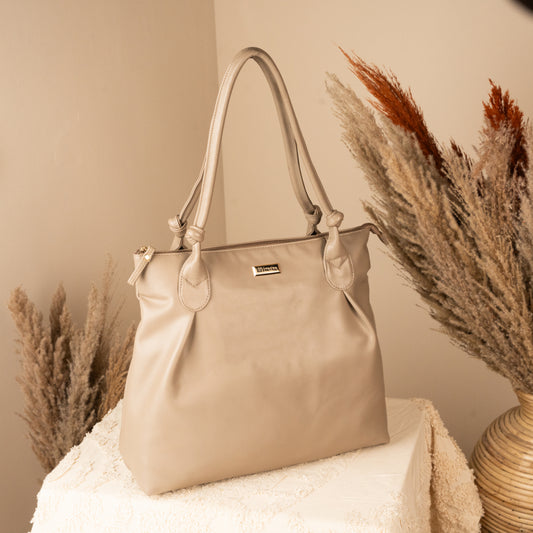 Chic Beige Handbag – Elegant & Timeless – Elegant Jewelry for Pageants and Events